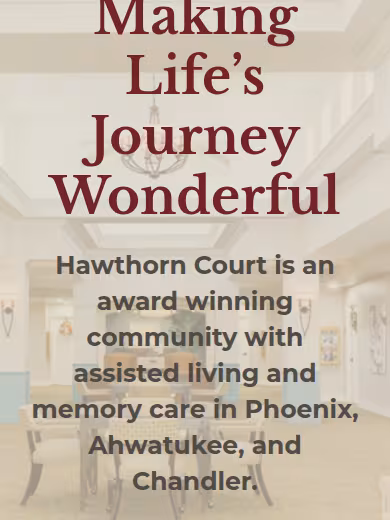 Hawthorn Court at Ahwatukee Memory Care website