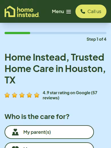 Home Instead website