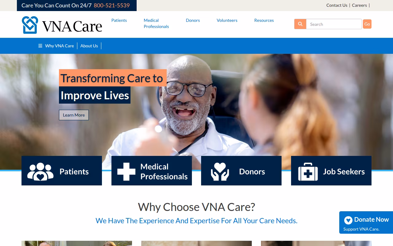 Visiting Nurse Association of Boston website