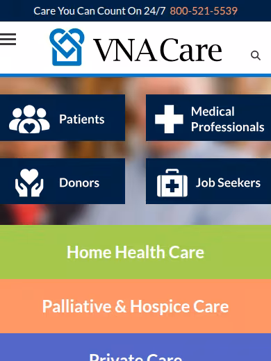 Visiting Nurse Association of Boston website