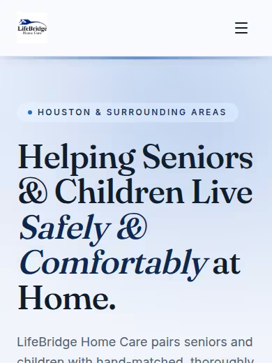 LifeBridge Home Care website