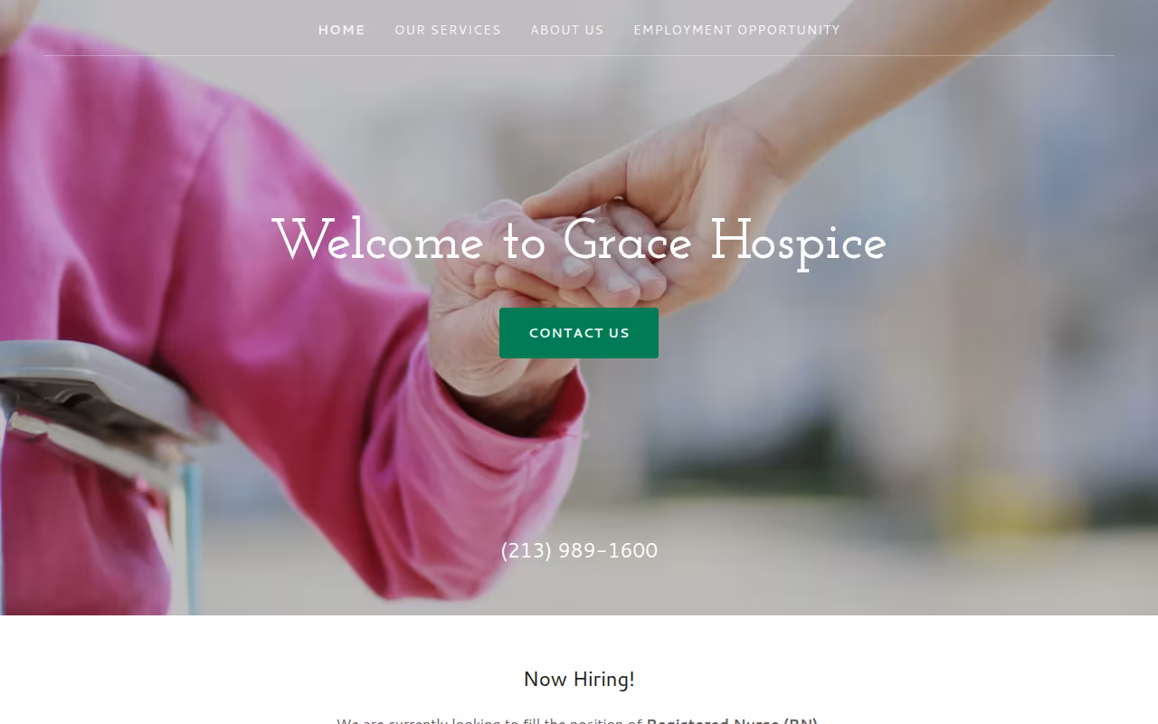 Grace Hospice website