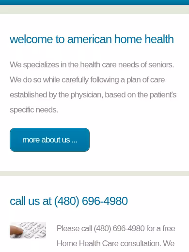 American Home Health Services, Inc website