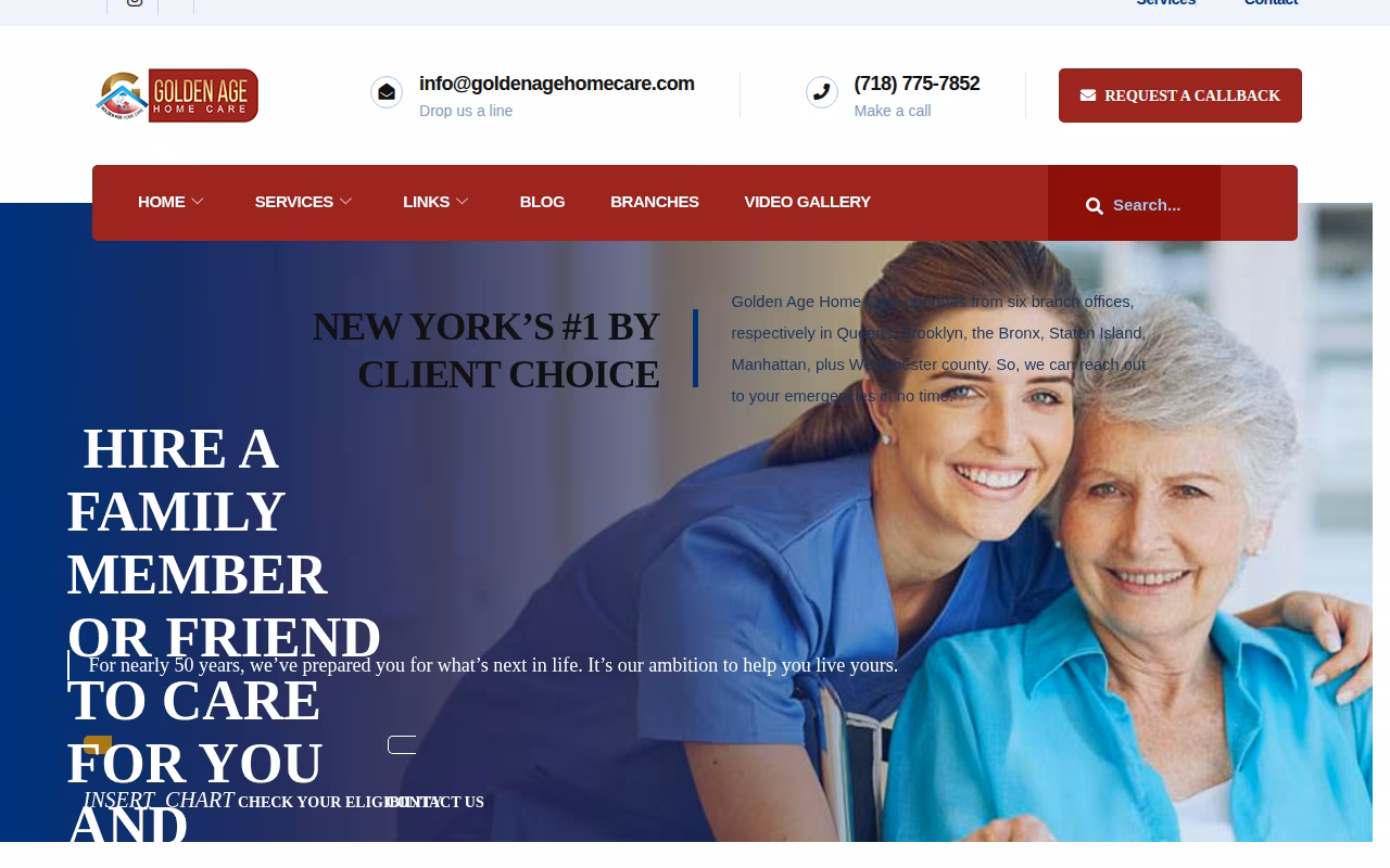 Golden Age Home Care Inc website