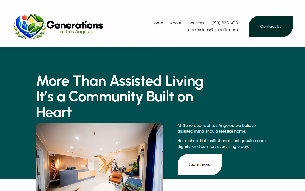 Vista Veranda Assisted Living website