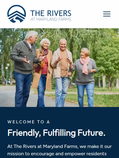 The Rivers at Maryland Farms website