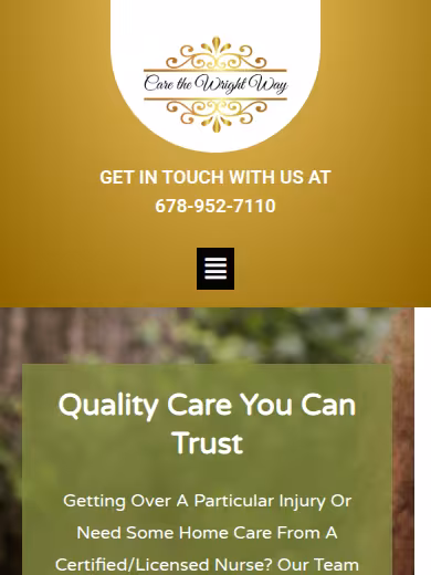 Care the Wright Way website