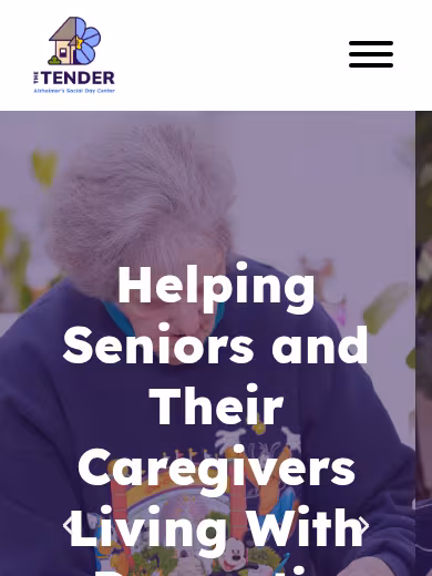 The Tender Adult Day Center website