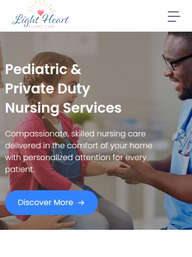 Light Heart Homecare website