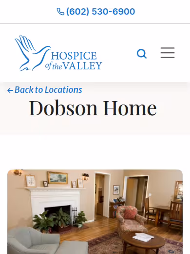Dobson Home | Hospice of the Valley website