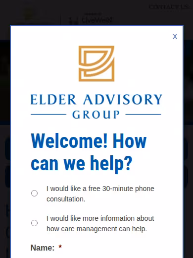 Elder Advisory Group website