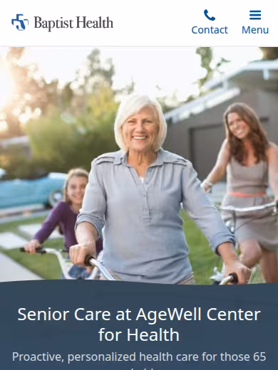 Baptist AgeWell Center for Health - San Marco website