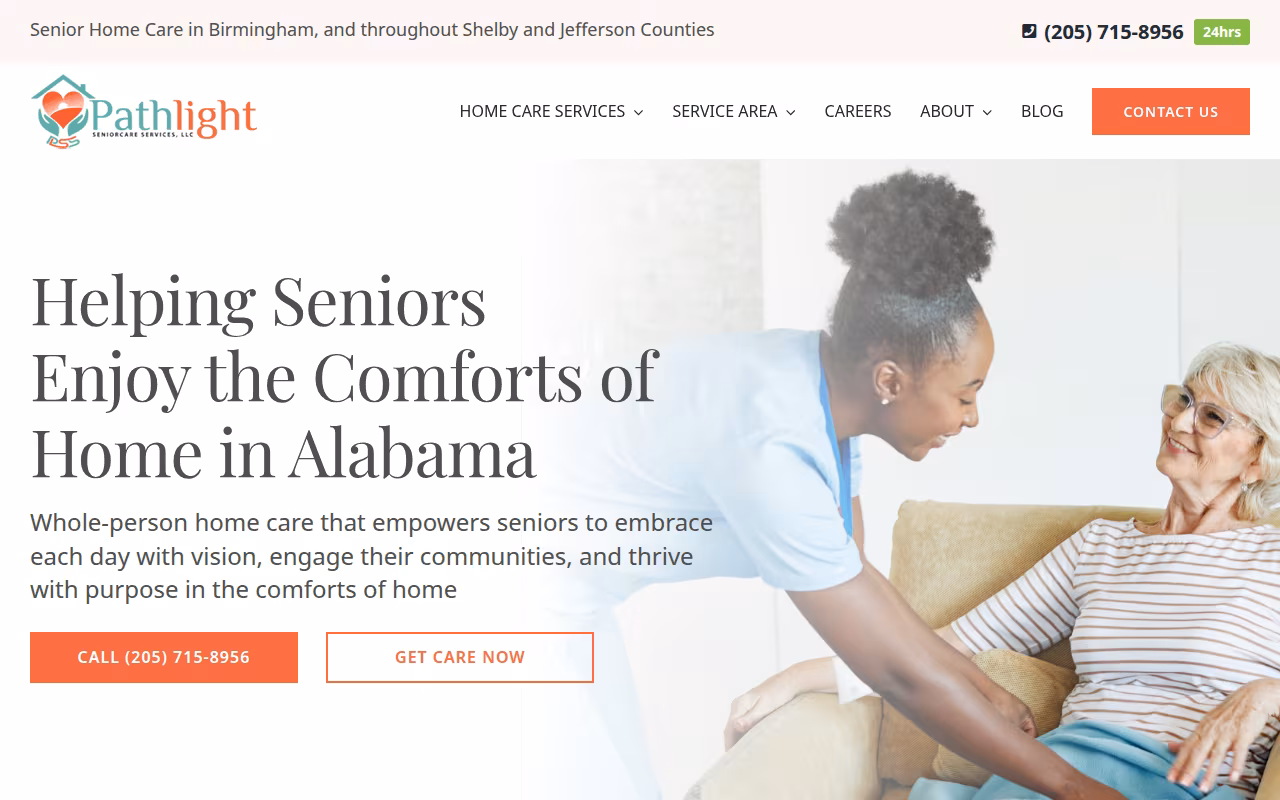 Pathlight Seniorcare Services website