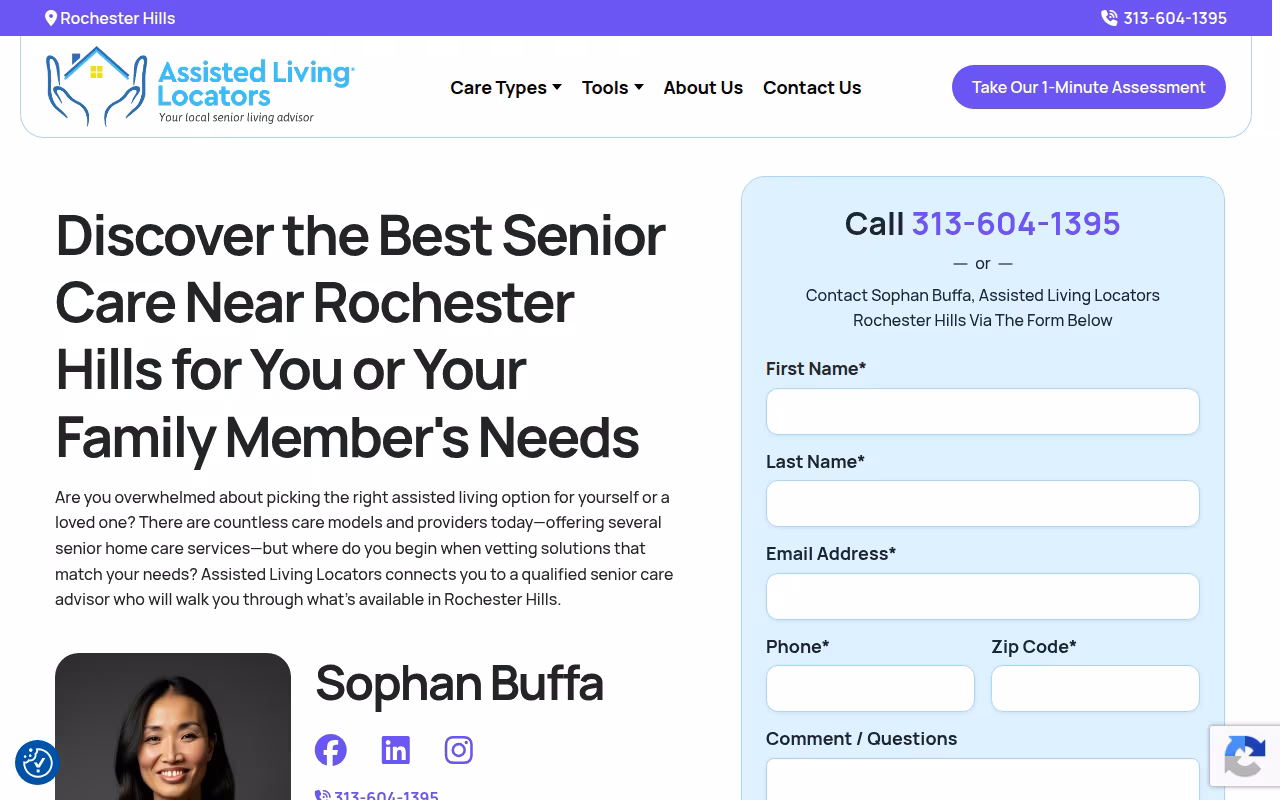 Assisted Living Locators Rochester Hills website