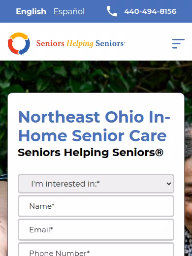 Seniors Helping Seniors Northeast Ohio website