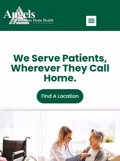 Angels Care Home Health website