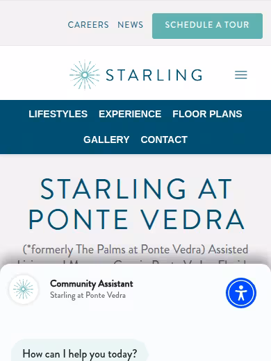 Starling at Ponte Vedra website