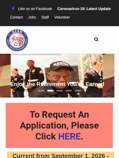 Armed Forces Retirement Home - Washington DC website
