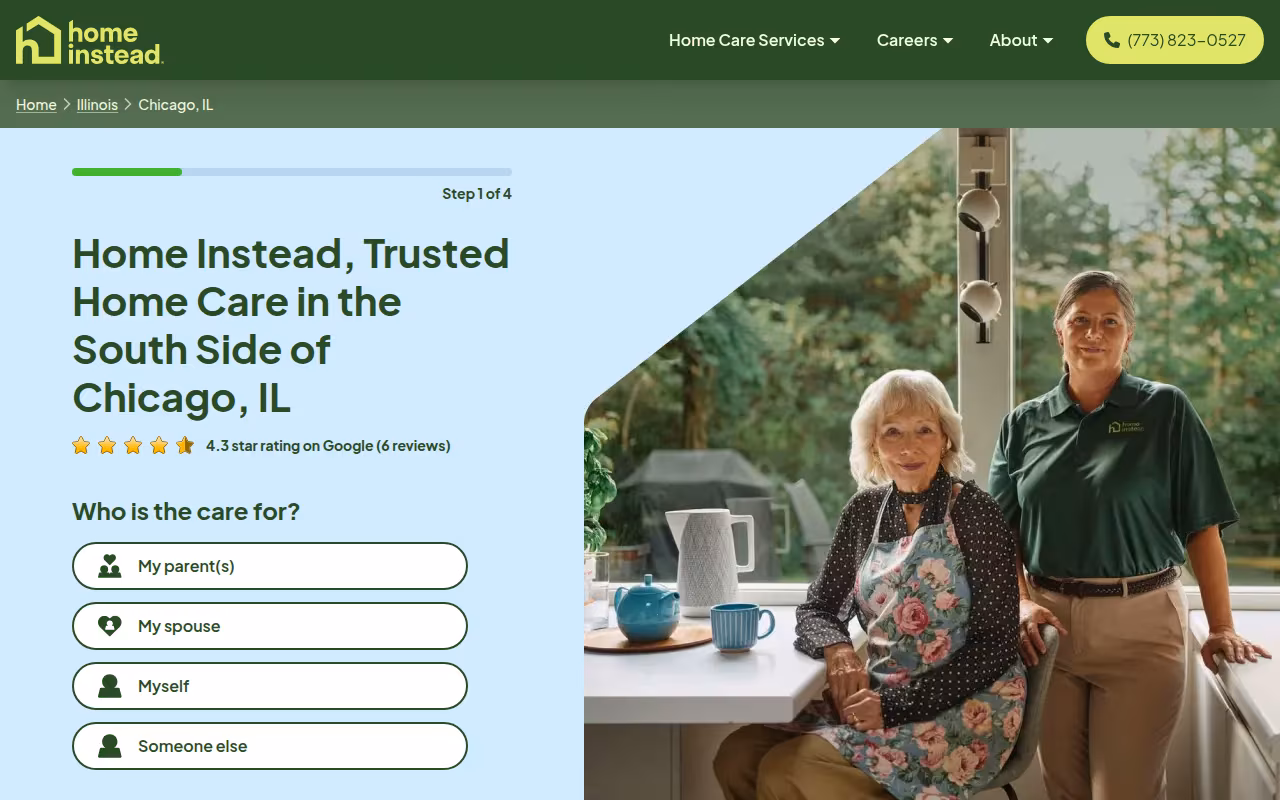 Home Instead, Home Care Services of Chicago website