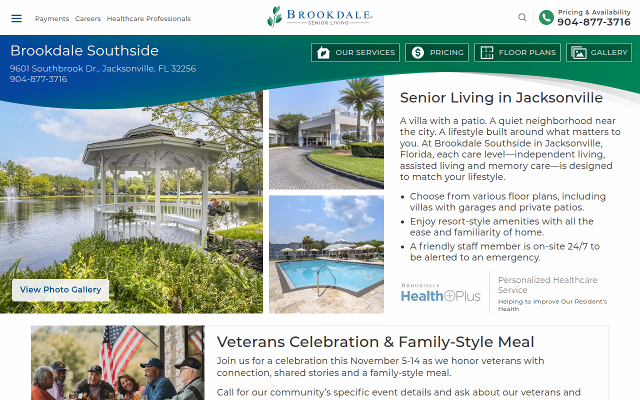 Brookdale Southside website