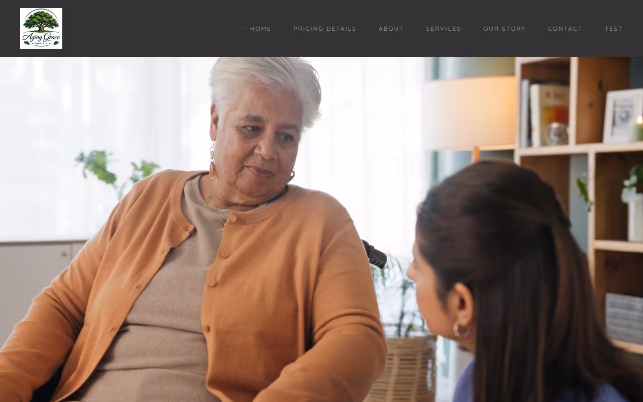Aging Grace Senior Living website