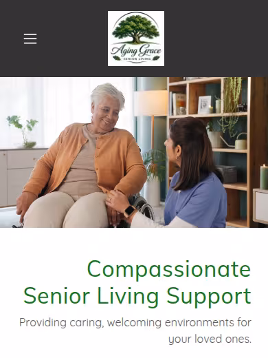 Aging Grace Senior Living website