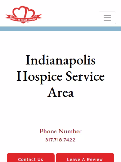 Heart to Heart Hospice website