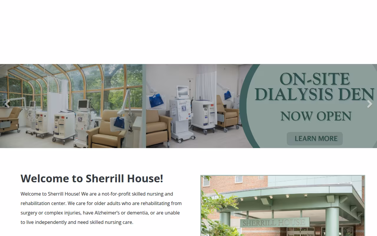 Sherrill House website