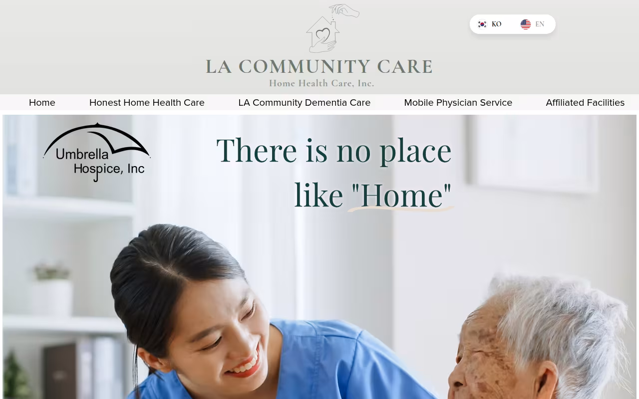 Umbrella Hospice website
