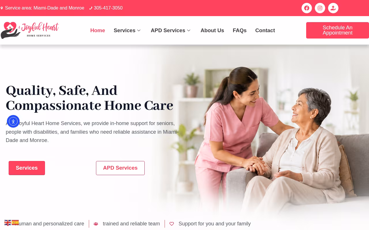 A Joyful Heart Home Services LLC website