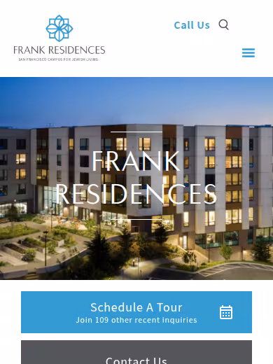 Frank Residences - Assisted Living & Memory Care website