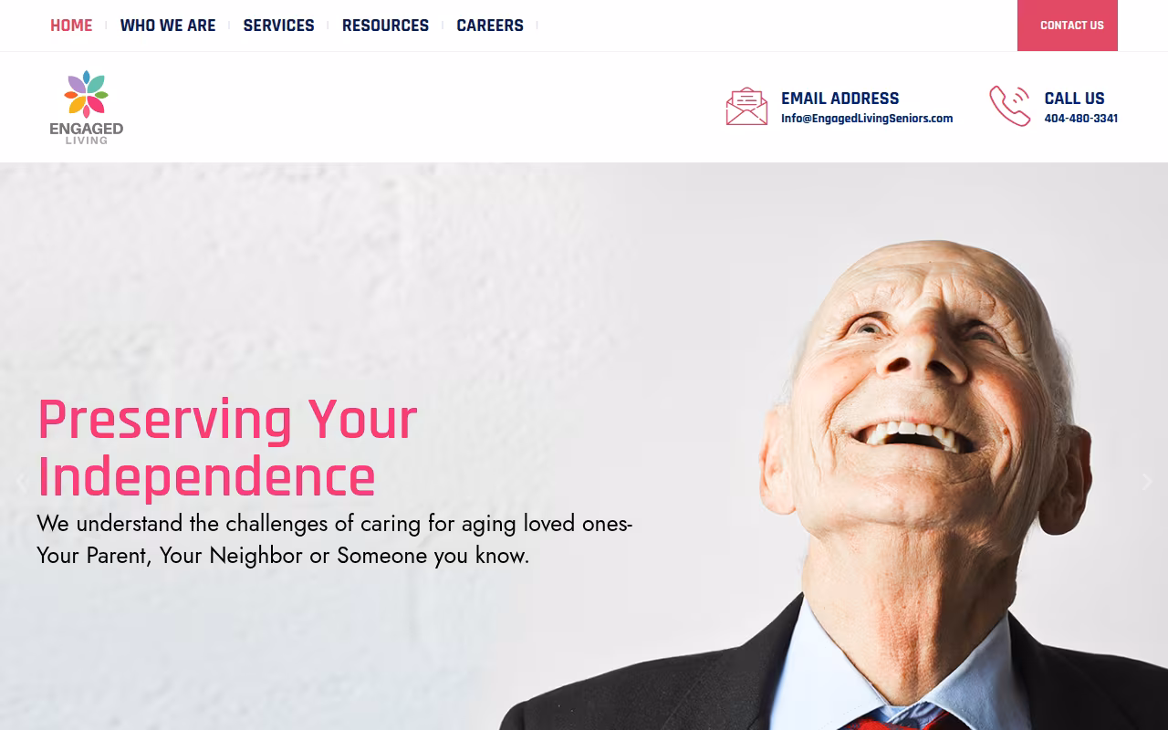 Engaged Living Seniors website