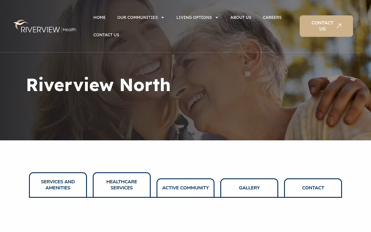 Riverview Health & Rehab North website