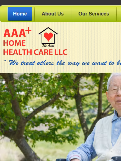AAA+ Home Health Care LLC website