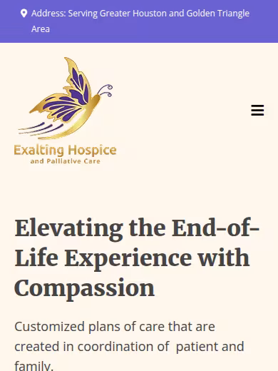 Exalting Hospice and Palliative Care website