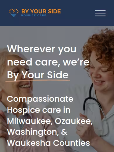 By Your Side Hospice Care website