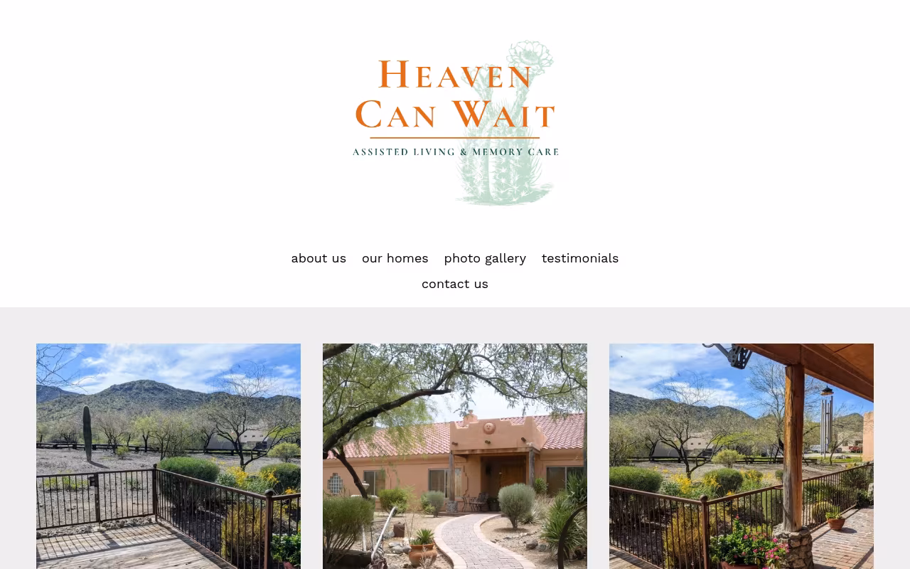 Heaven Can Wait Assisted Living website
