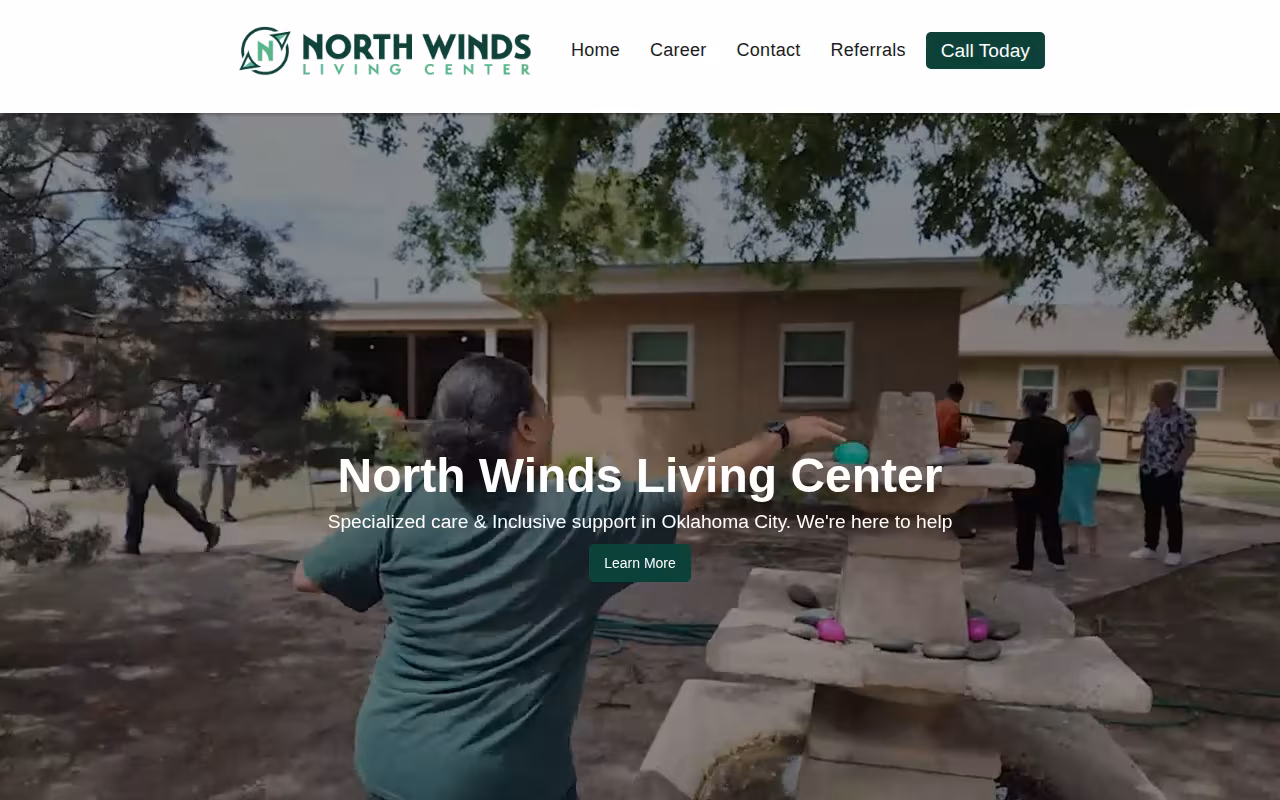North Winds Living Center website
