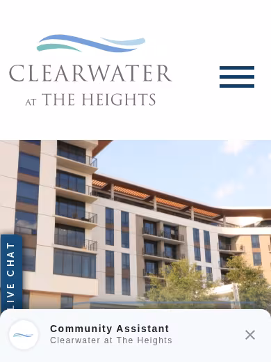 Clearwater at The Heights website