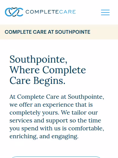 Complete Care at Southpointe (Southpointe Care and Rehab Center) website