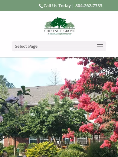 Chestnut Grove Assisted Living website
