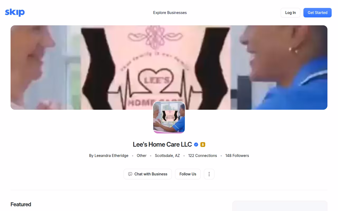Lee's Home Care LLC website