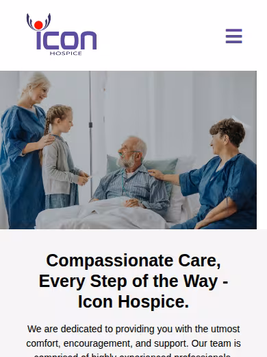 Icon Hospice website
