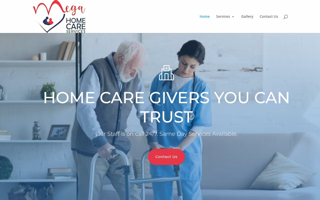 MEGA HOME CARE SERVICES website