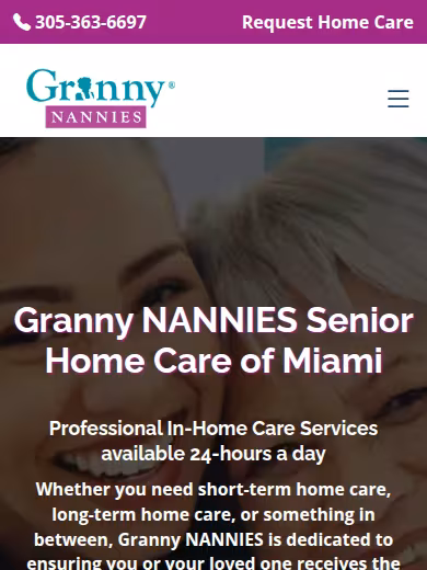 Granny NANNIES of Miami website