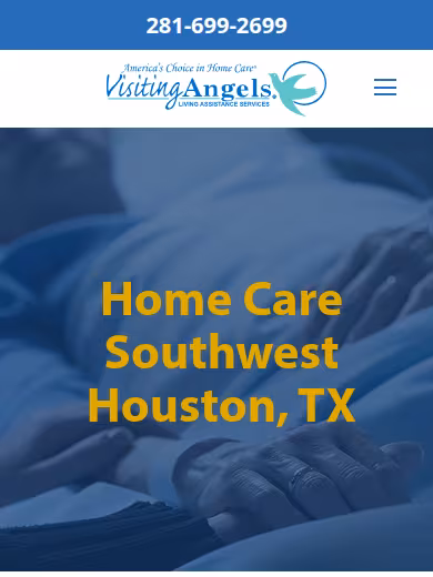 Visiting Angels Senior Home Care Missouri City website