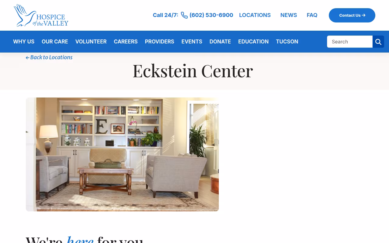 Eckstein Center | Hospice of the Valley website