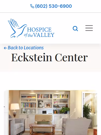 Eckstein Center | Hospice of the Valley website