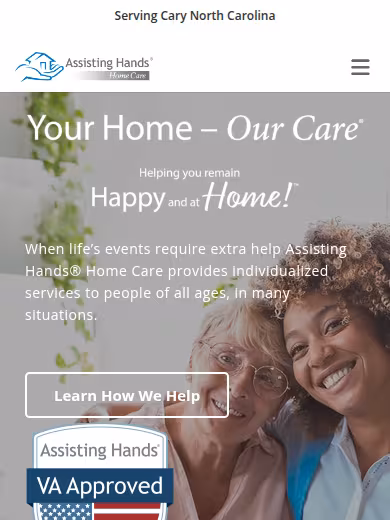 Assisting Hands - Serving Cary and Surrounding Areas website