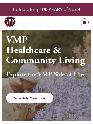 VMP Healthcare and Community Living website